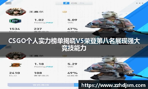 CSGO个人实力榜单揭晓V5荣登第八名展现强大竞技能力
